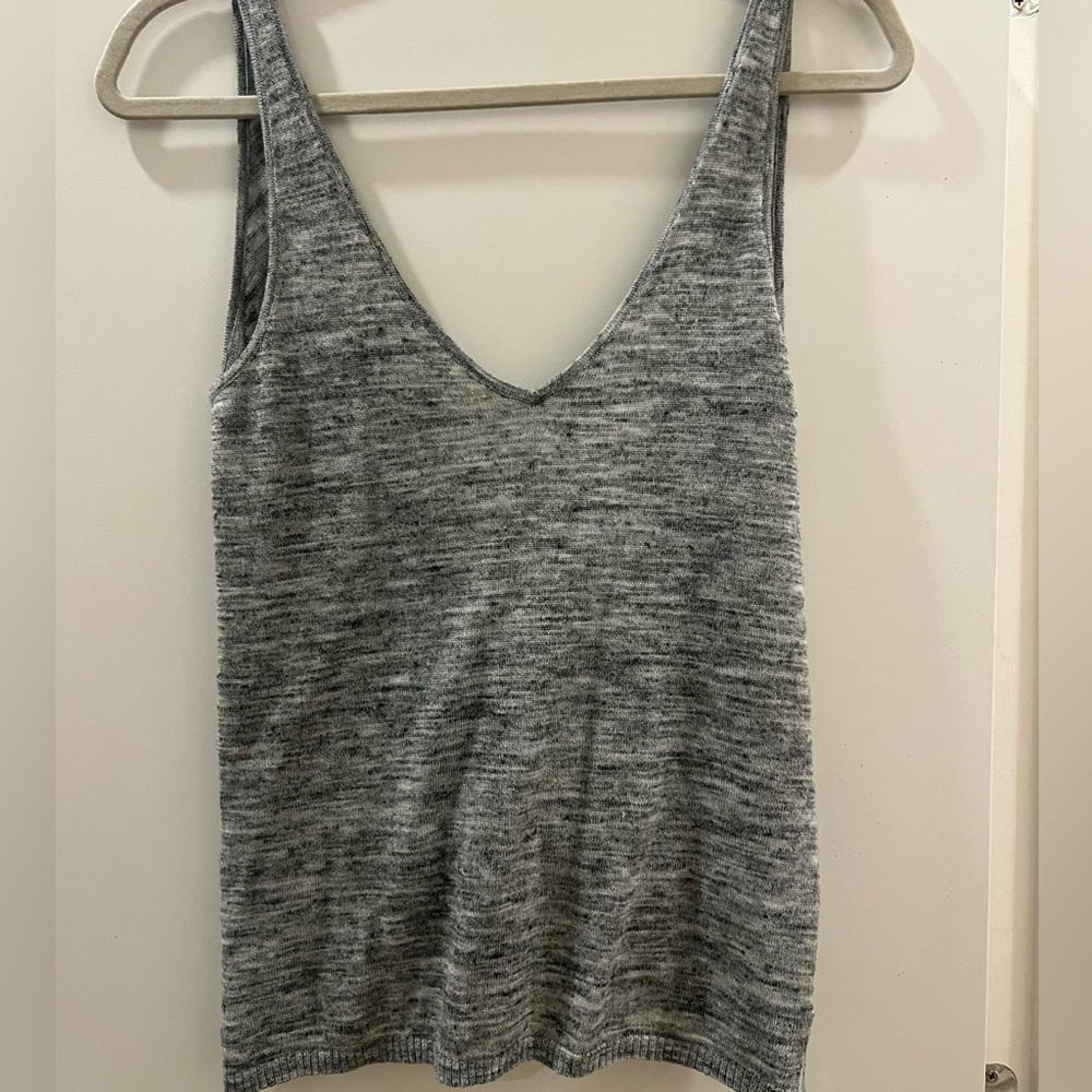 Lululemon open back sweater tank. Gray